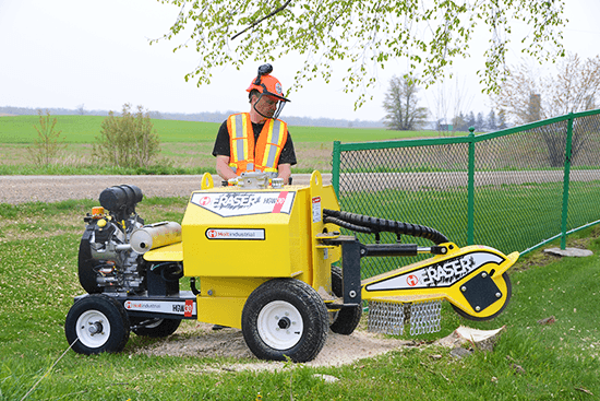 Self propelled 30 hp  Holt eraser stump grinder